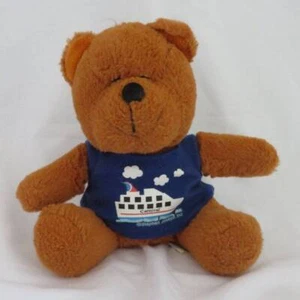 CCL Carnival Cruise Line CHERRY ON TOP Fun Ship Plush Stuffed 8" TEDDY BEAR Toy - Picture 1 of 2