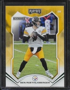 2021 Playoff Green Kickoff #44 Ben Roethlisberger Pittsburgh Steelers - Picture 1 of 2