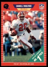 1989 Pro Set Donnell Woolford Football Cards #488