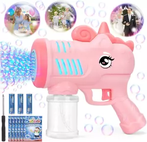 Seifenblasenmaschine Einhorn Seifenblasenpistole Kinder Seifenblasen Pistole NEU - Bild 1 von 7