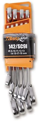 Beta Set chiavi combinate 9pz con cricchetto officina meccanico Mod. 142/SC9I - Immagine 1 di 2