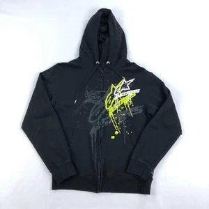 Alpinestars Hoodie Mens Medium Full Zip Motosport Action Motorcycle Racing - Picture 1 of 9