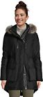 Lands' End Women's Expedition Waterproof Down Winter Parka with Faux Fur Hood