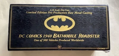 CORGI PRE-PRODUCTION RAW METAL 1:18 DC COMICS 1940 BATMOBILE ROADSTER US77609 - Image 1 of 4