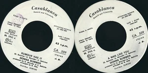 DISCO 45 RPM DONNA SUMMER – RUMOUR HAS IT // A MAN LIKE YOU - Imagen 1 de 1