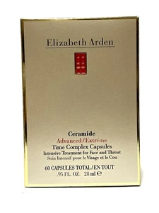 ELIZABETH ARDEN Ceramida Cara y Garganta Complejo Tiempo Cápsulas 28ml-.95oz Nuevo (BS38 - Imagen 1 de 3
