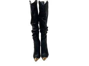 Shawna Alta Negro Bota Cortada Talla 11 - Imagen 1 de 7