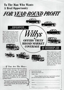 1953 Willys Jeep CJ-3A Truck Wagon Sedan Delivery Aero Original Print Ad - Picture 1 of 1