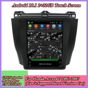 Radio stereo 9,7" Android 10.1 GPS WiFi FM per Honda Accord 7 2003-2007 2+32G - Foto 1 di 12