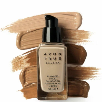 Avon True Colour Flawless Liquid Foundation SPF15 - 1 oz - 30 ml / Various Shade - Image 1 of 4