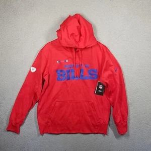 New Buffalo Bills Nike Hoodie Mens Medium Red Pullover NFL Football NWT - Picture 1 of 11
