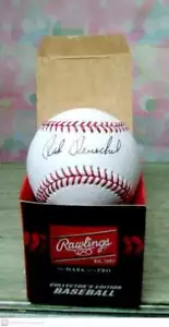 RICK REUSCHEL SIGNED OFFICAL MLB BASEBALL GIANTS CUBS - Picture 1 of 1