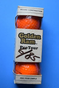 Golden Ram Pro Tour Fluorescent Orange #4- Golf Balls in original box - 3 balls - Picture 1 of 9