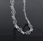Estate 8.0ct Diamond & 18K White Gold Filigree Decorated Bowtie Necklace