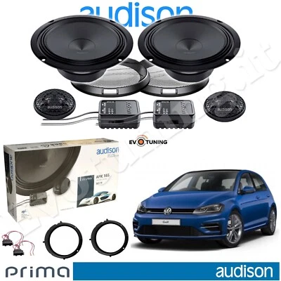 Kit 4 Casse Altoparlanti Anteriori AUDISON APK 165 4Ohm x VW Golf 7 VII 2012>19