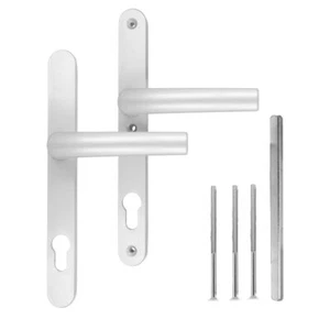 Türgriff Türdrücker Türklinke Drückergarnitur DHS 92mm - Silber F1 2x Griff - Bild 1 von 4