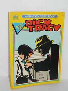 1990 Dick Tracy Coloring Book Golden Vintage - Picture 1 of 12