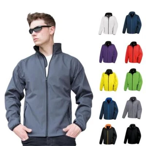 Chaqueta de lana forrada con cremallera para hombre Softshell transpirable impermeable a prueba de viento S-4XL - Imagen 1 de 29