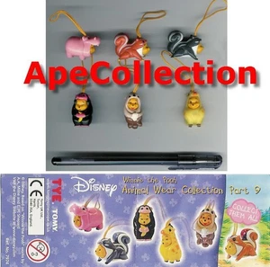RAR Set 6 Figuren WINNIE POOH Animal Wear TEIL 9 ITALIEN Serie TOMY Mini Winnies - Bild 1 von 1