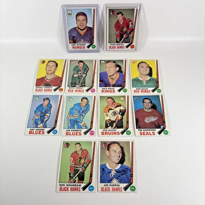 1969 - 70 Topps 曲棍球 12 件不同带 Desjardins RC STAN MIKITA — 第 1/4 张图片