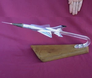 SU-15 Aircraft 1960 USSR Metal Desk Model Soviet Supersonic Sukhoi Plane 19"48cm - Picture 1 of 12