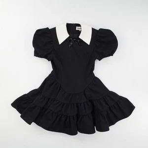 SHUSHU TONG Womens Black Lace Trimmed Tutu Dress Puff Sleeves Size 8 RRP 605 - Picture 1 of 7