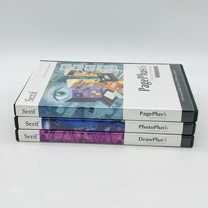 Serif Draw Plus 5 Photo Plus 6 Page Plus 6 PC Software Bundle - Picture 1 of 10