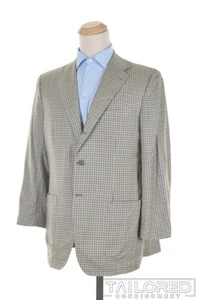 Giacca cappotto sportivo blazer KITON check colorato 100% CASHMERE - EU 54 / US 42 R - Foto 1 di 9