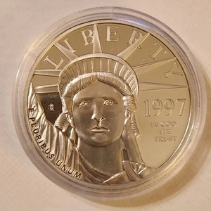 U.S. Mint $100 Platinum Layered American Eagle Replica - Picture 1 of 4