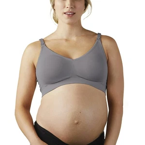 BRAVADO Body Silk Seamless Wireless Full Cup Maternity & Nursing Bra GRAY M - Picture 1 of 8