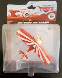 Disney Pixar Cars Barney Stormin Airplane Mattel Deluxe Diecast Card Wear - Picture 1 of 8