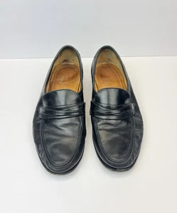Allen Edmonds Bergamo 49010 Schwarz Leder Halbschuhe Made in Italy 11,5 D Vintage - Bild 1 von 9