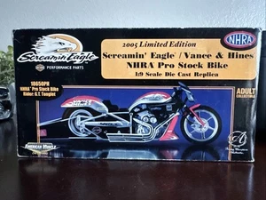 Screamin Eagle / Vance & Hines NHRA Pro Stock Bike 1:9 Scale Die Cast Replica - Picture 1 of 1