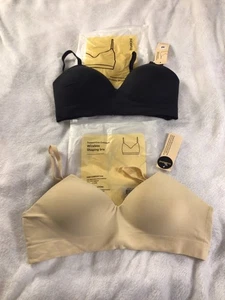 NEW Truekind Supportive Comfort Wireless Shaping Bra S To 2XL Black Beige 10210 - Picture 1 of 5