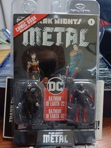 DC Dark Knights Personaggi in Metallo Figurine Fumetto Page Punchers Nuovo - Foto 1 di 4