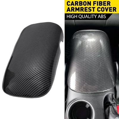 For Ford Mustang 2015-2025 Accessories Center Console Box Pad Carbon Fiber ABS - Image 1 of 4