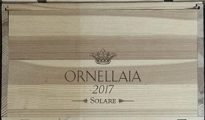 ORNELLAIA 2017 Cassetta Di Vino VUOTA Originale - Foto 1 di 1