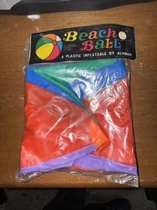 Pelota de Playa Alvimar #216 16" De Colección Panel Multicolor Nuevo de Lote Antiguo - Imagen 1 de 4