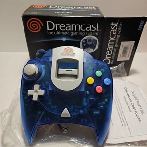 Sega Dreamcast OEM Blue Controller With Box Excellent Condition - Picture 1 of 6