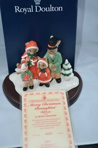 ROYAL DOULTON LTD. ED. MERRY CHRISTMAS BUNNYKINS TABLEAU 97 / 2000 DB194 BOXED - Picture 1 of 12