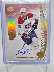 2022-2023 Upper Deck Premier Rookies Johnathan Kovacevic AUTO RC Habs - Picture 1 of 2