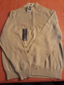 IZOD Saltwater Hyannis Sweater, Size Large, Tan - Bild 1 von 1