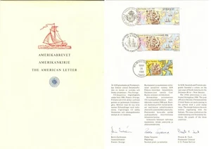 SCANDINAVIAN EMIGRANTS IN AMERICA SWEDEN FINLAND USA 1988 JOIN ISSUE IN FOLDER - Picture 1 of 3