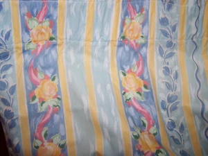 PAIR Vintage CROSCILL FIESTA Curtain Panels 86” X 41" W/ TIE BACKS - Picture 1 of 3
