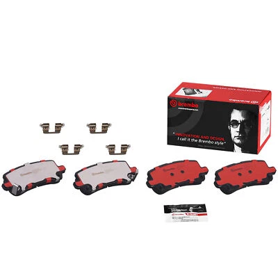 Kit de pastillas de freno de disco cerámicas traseras Brembo P28091N para 14-20 Acura RLX / 15-20 TLX Foto 1 de 4