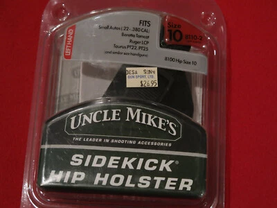 Funda de cadera Uncle Mike's talla 10 LH-pequeña semiautomática .22-380 Ruger LCP-Beretta Foto 1 de 3