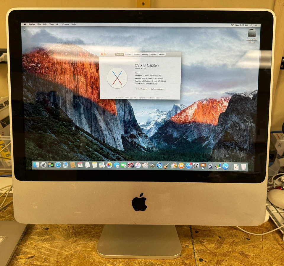 Apple iMac 20-inch September 2008 2.4GHz Intel Core 2 Duo (MB323LL/A) - Image 1 of 3