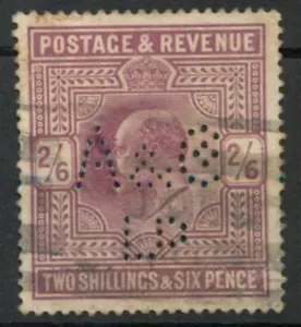 GB 1902 Edward VII 2s6d A&C Ld perfin SG 260 used *COMBINED SHIPPING* - Picture 1 of 2