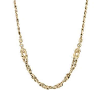 Collar Cadena Francesa QVC Grace Kelly Collection Tono Dorado 16-1/4" Foto 1 de 4