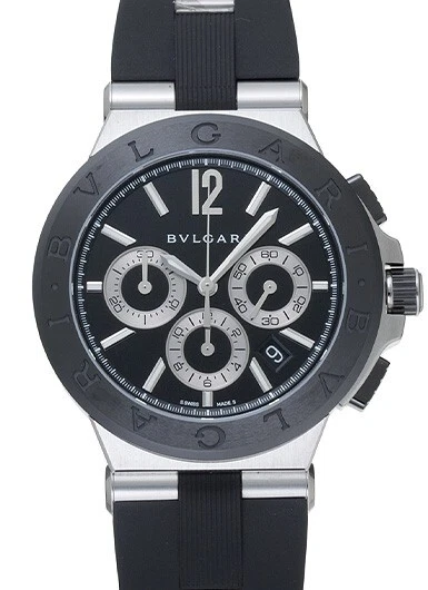 Bvlgari Diagono Men's Black Watch - DG42BSCVDCH